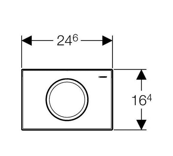 картинка Кнопка смыва Geberit Delta 11 115.120.46.1 хром матовый 