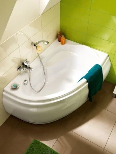 картинка Акриловая ванна Cersanit Joanna 160 R ультра белый с каркасом Joanna 160 