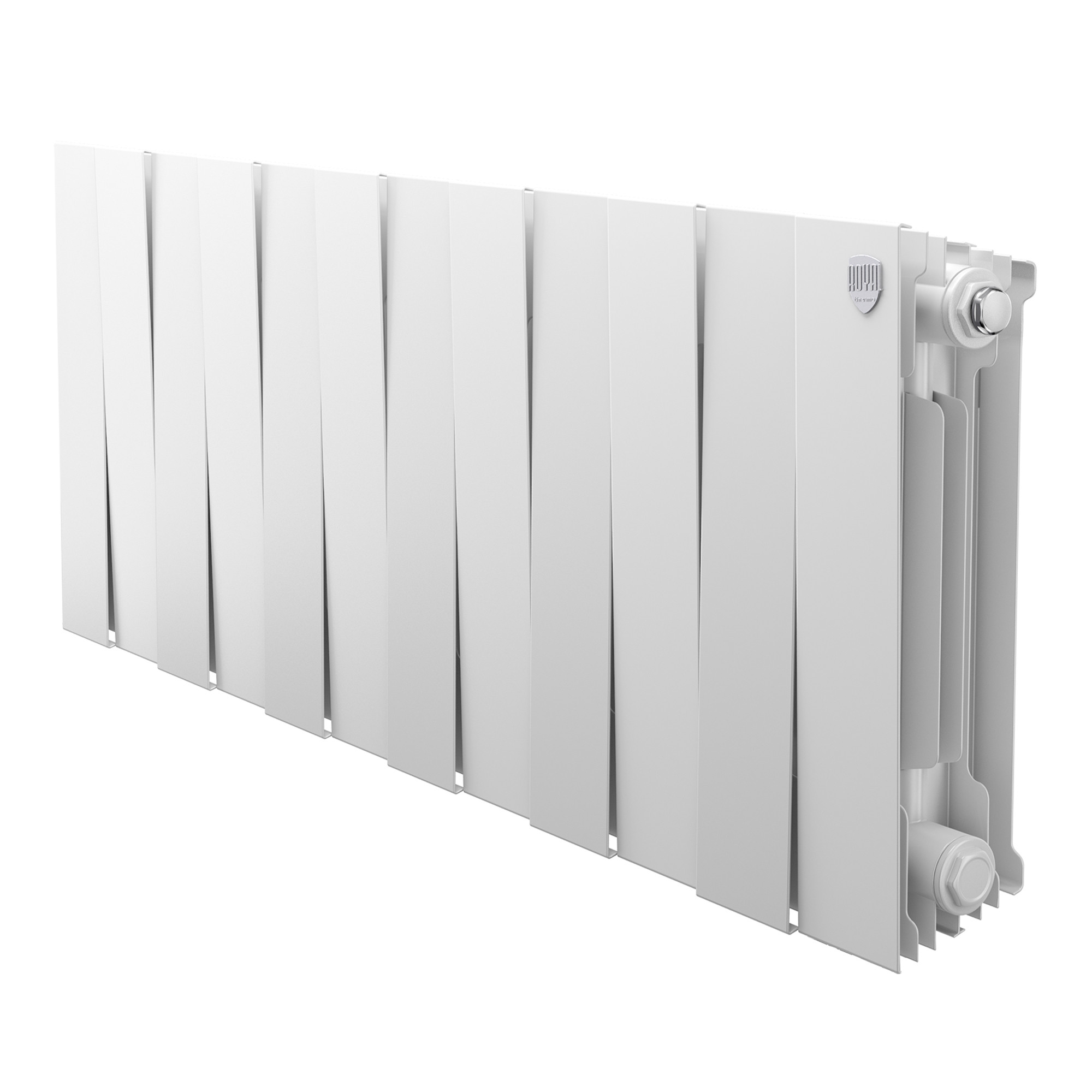 картинка Радиатор биметаллический Royal Thermo PianoForte 300 Белый 12 секции 