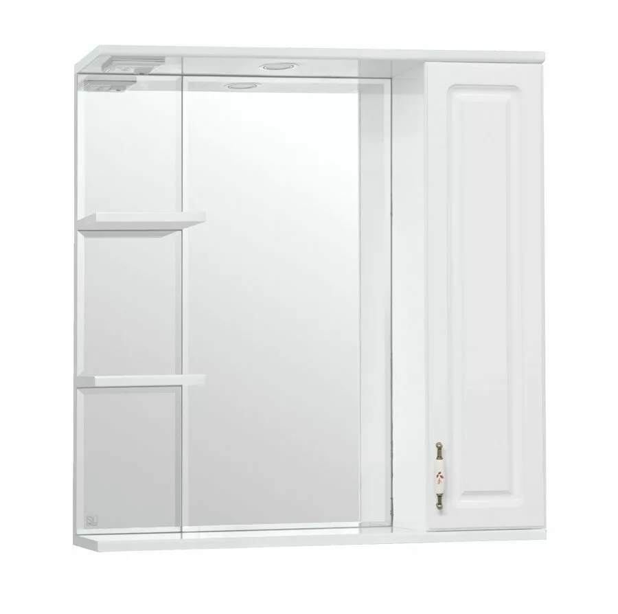 фото Зеркальный шкаф Style Line Олеандр-2 75/С, белый 