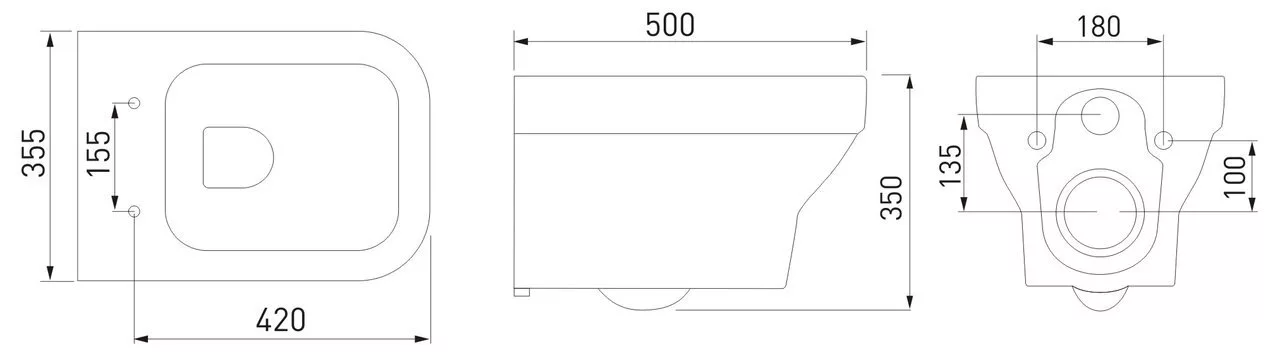 картинка Унитаз подвесной Berges Wasserhaus Level 082119 