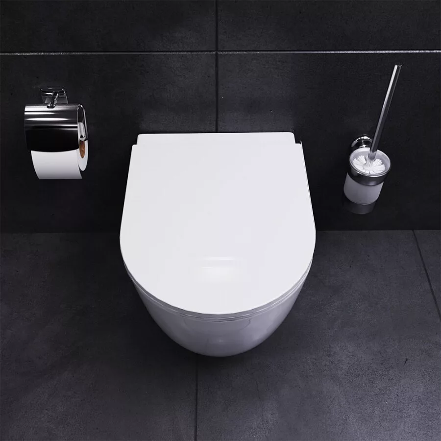 картинка Подвесной унитаз Am.Pm Sirius DX86C1700SC безободковый с сиденьем микролифт 