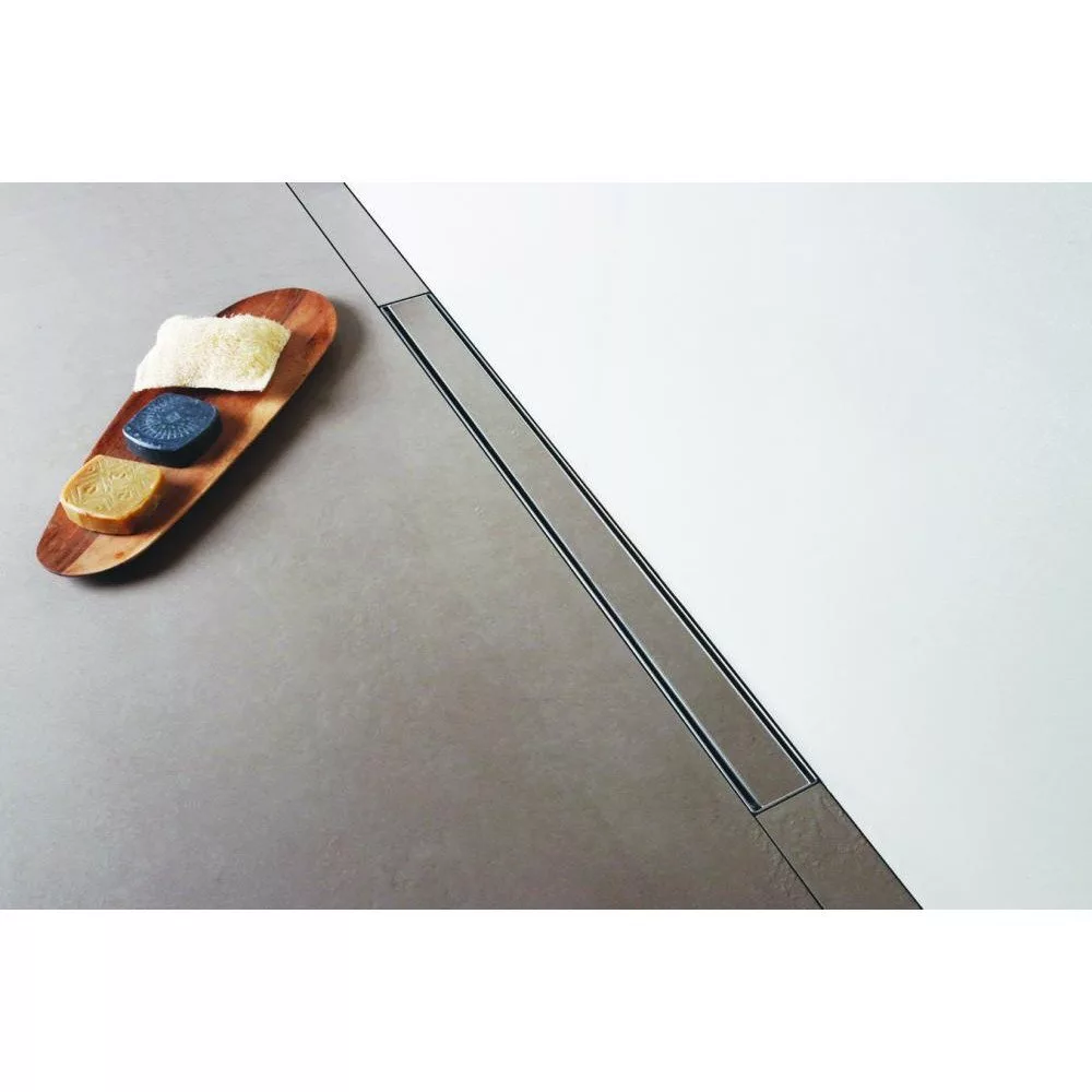 картинка Желоб водосток BERGES B1 Keramik 500, хром глянец, боковой выпуск S-сифон D50 H60 