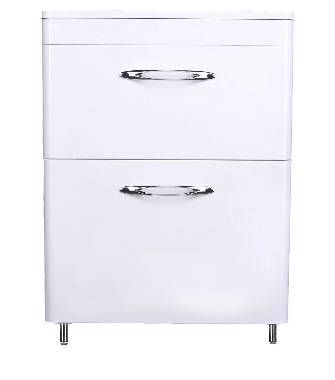 фото Тумба напольная Style Line Каре 60 2 ящика Люкс белая PLUS 
