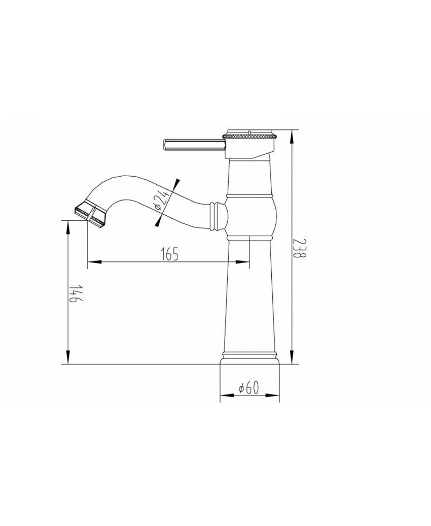 картинка Смеситель для раковины ZORG Antic A 311U-BR 