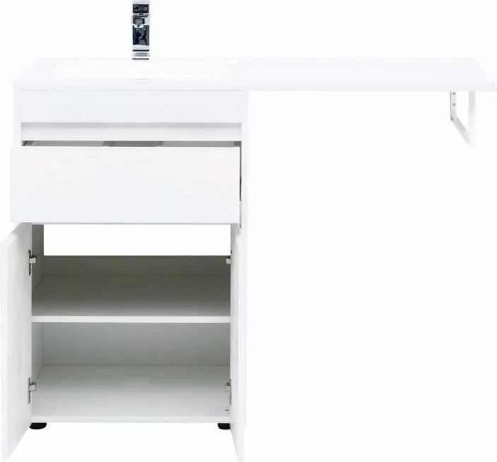 фото Тумба с раковиной Aquanet Токио 120 L белый (напольная, 1 ящик, 2 дверцы) арт. 00239211 