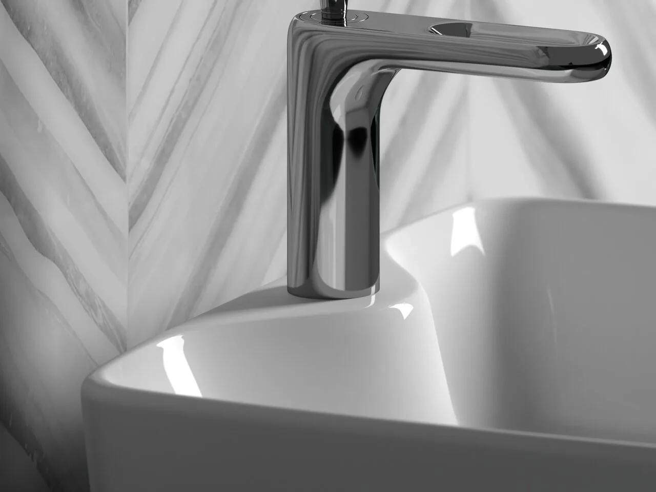 картинка Накладная раковина Ceramicanova Element CN6033 цвет белый 48х37 см 