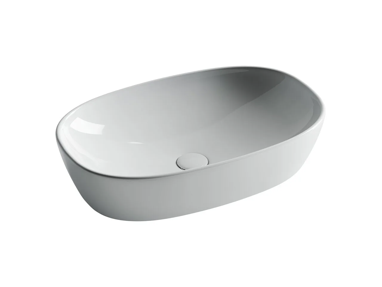 картинка Накладная раковина Ceramicanova Element CN5039 цвет белый 60х38 см 