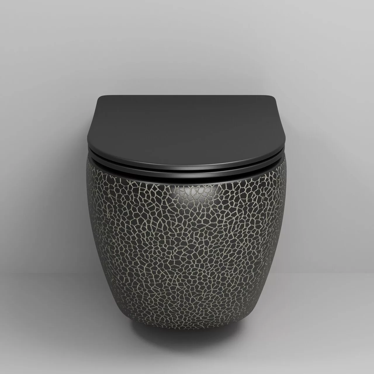 картинка Унитаз подвесной Grossman GR-4411BBLS Color безободковый, черный 