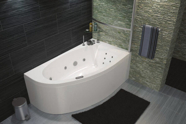 картинка Акриловая ванна Eurolux BERGAMI 160x90R с каркасом 