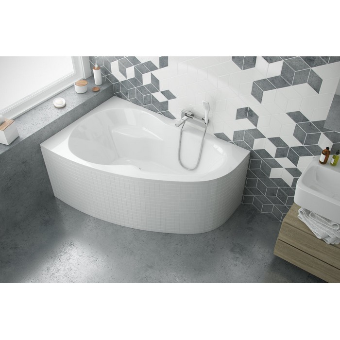картинка Ванна EXCELLENT Newa 160x95 левая с ножками HW-ST-NWAEX-68 