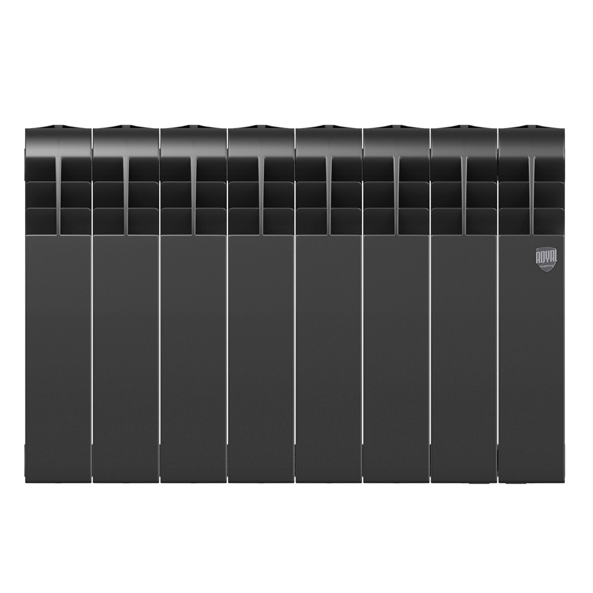 картинка Радиатор биметаллический Royal Thermo BILINER B 350 Чёрный 8 секций 