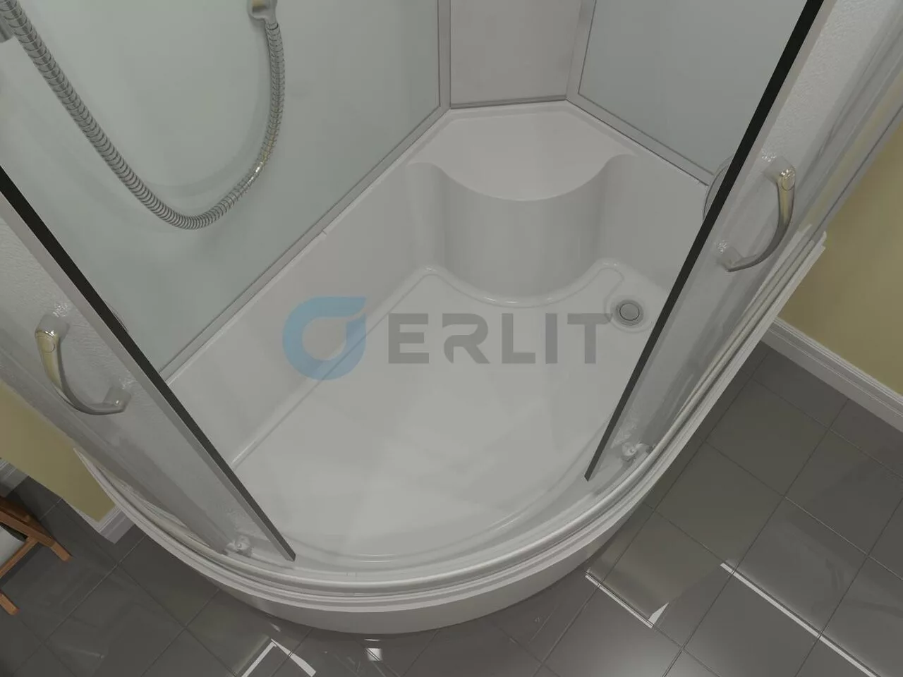 картинка Душевая кабина Erlit Comfort ER3512TPR-C3-RUS 1200x800x2150 