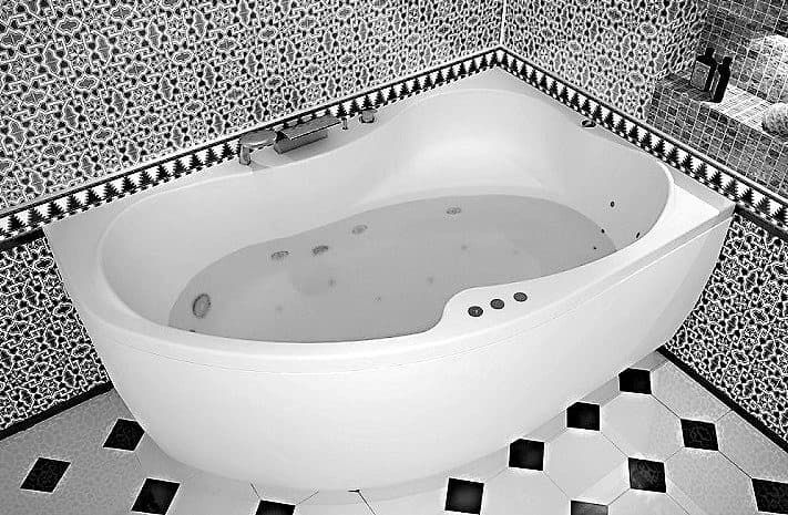 картинка Акриловая ванна Aquanet Capri 170x110 R с каркасом 