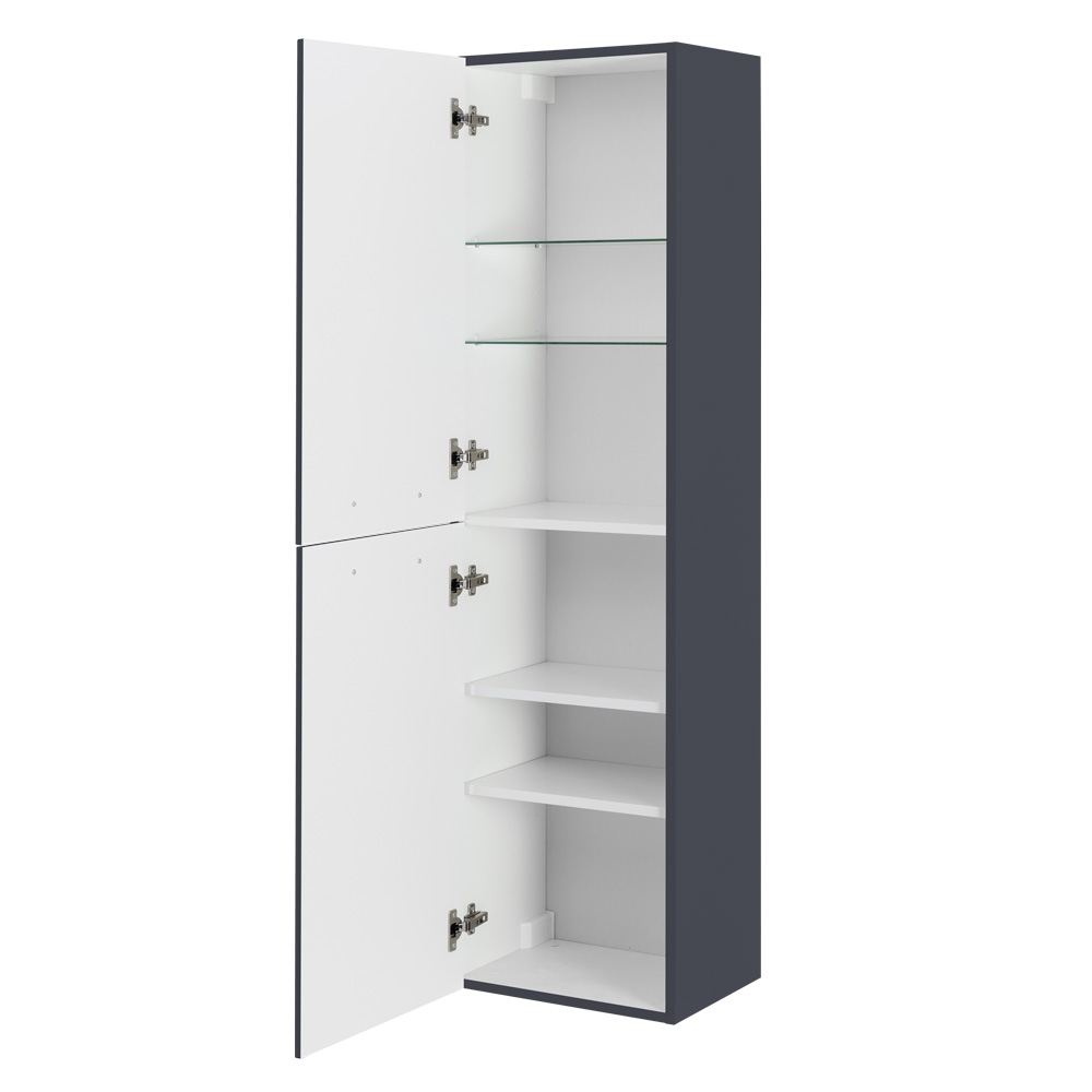 фото Шкаф-пенал подвесной Cezares ECO Grafito ECO-1500-2A-SC-GR-P 