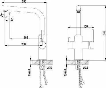 картинка Смеситель для кухонной мойки Lemark Comfort LM3060C 