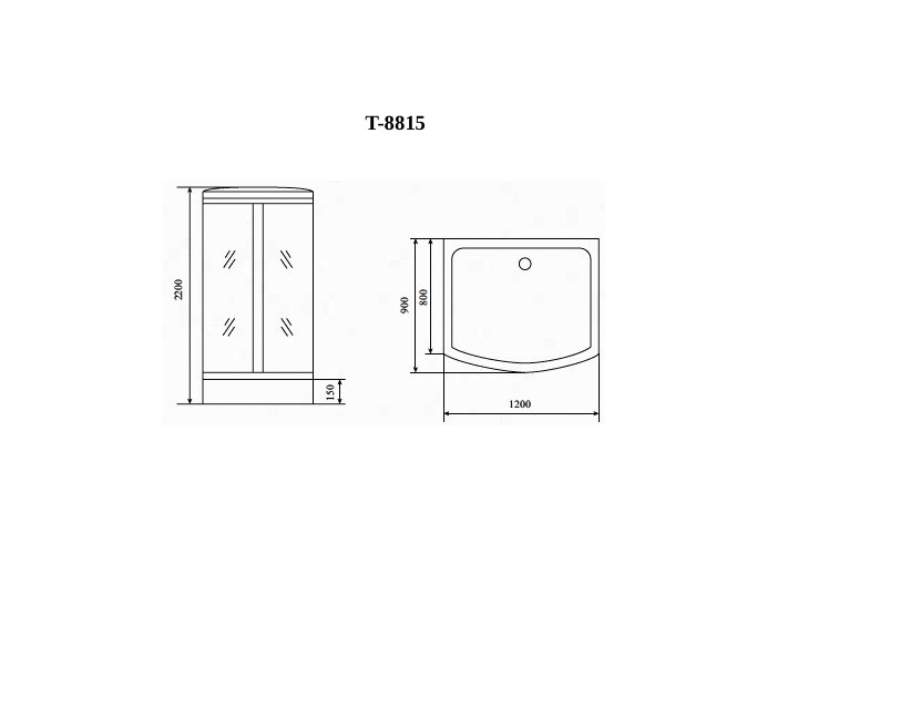 картинка Душевая кабина Timo Comfort T-8815 F 