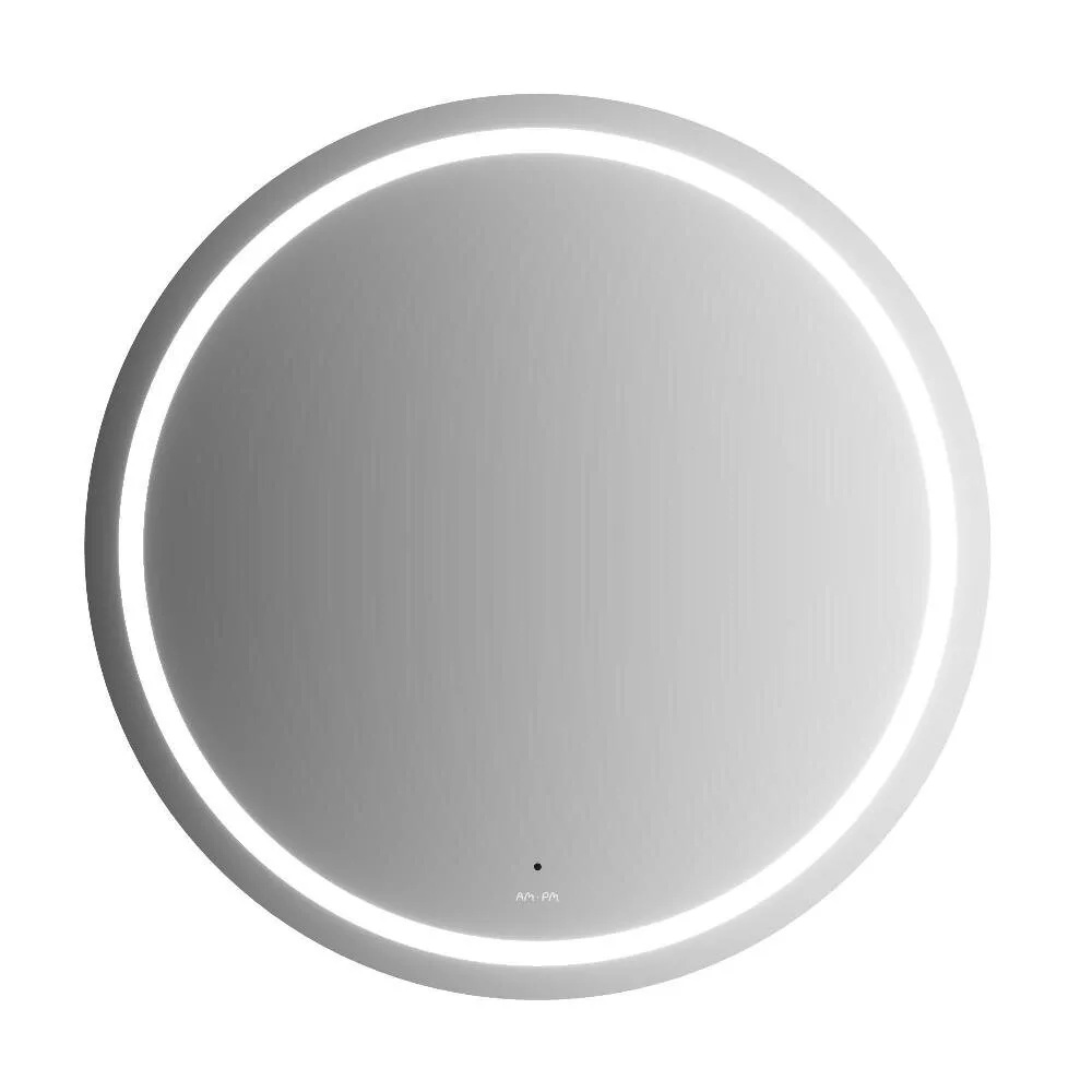 фото Универсальное зеркало AM.PM M85AMOX0801WG с контурной LED-подсветкой ИК- сенсором круглое 80 см 