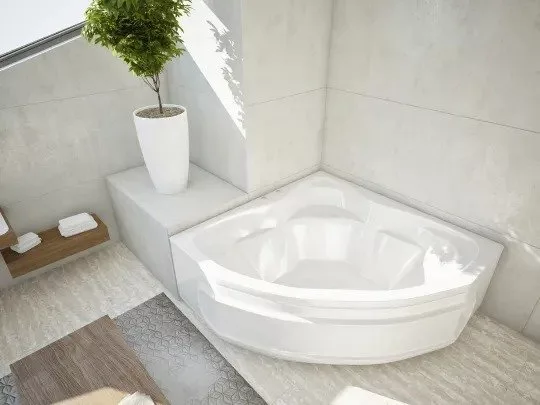картинка Акриловая ванна Акватек Сириус вклеенный каркас 