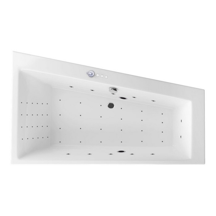 картинка Ванна EXCELLENT Sfera Slim 170x100 правая NANO хром 