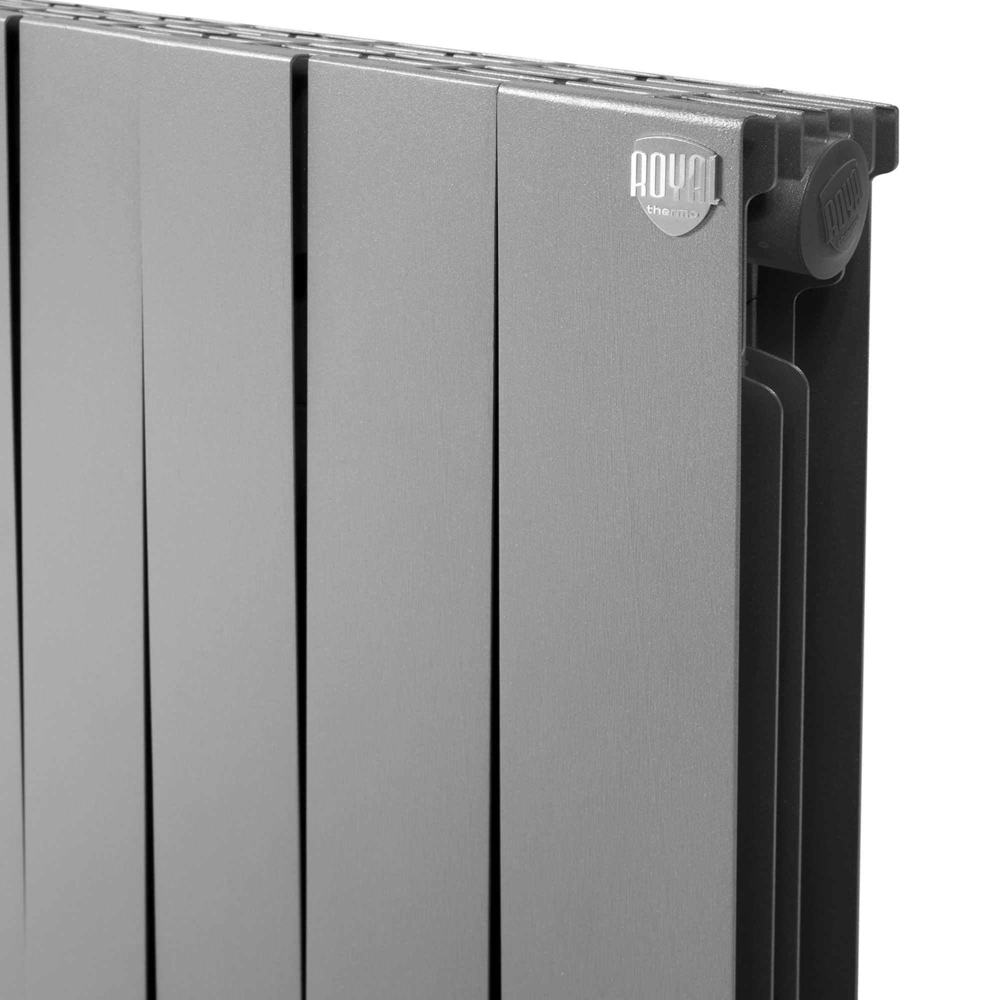 картинка Радиатор биметаллический Royal Thermo PianoForte 500 Silver Satin 8 секций 
