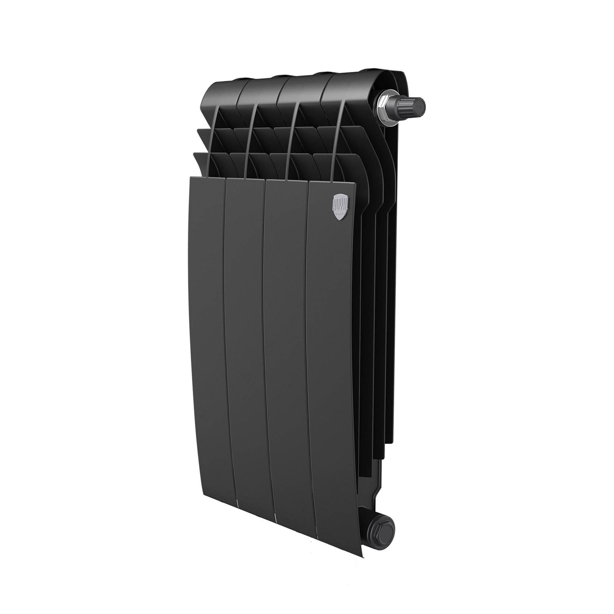 картинка Радиатор биметаллический Royal Thermo BILINER B 500 Чёрный 4 секции 