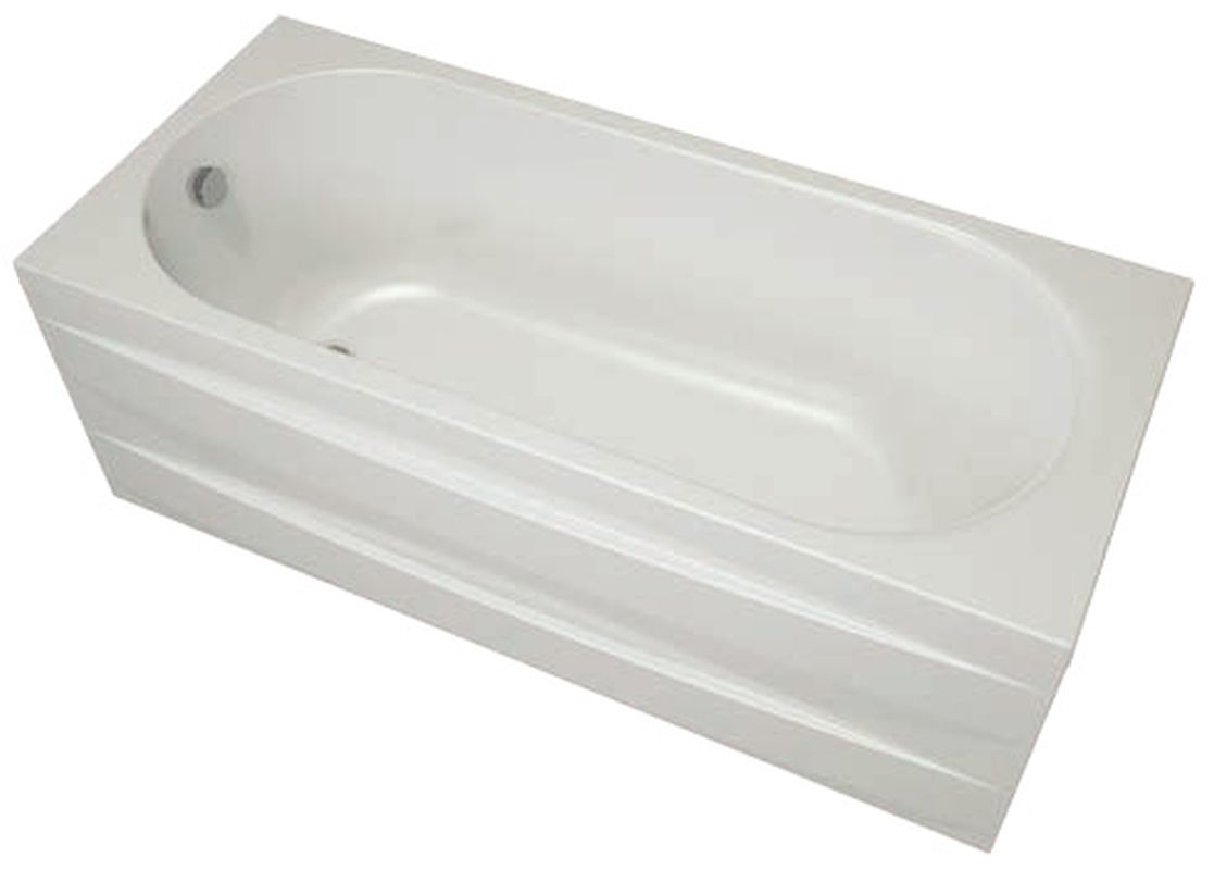 картинка Акриловая ванна Eurolux OBERONY 170x75 с каркасом, экраном и слив-переливом 