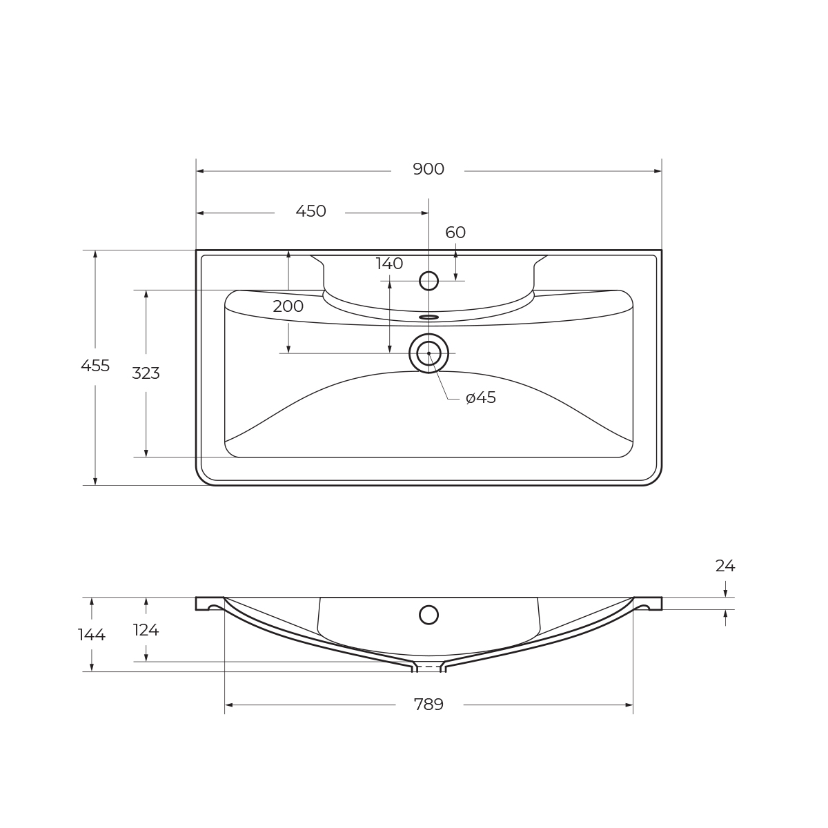 картинка Раковина из литьевого мрамора BelBagno BB900/455-LV-MR-ALR  в ванную комнату