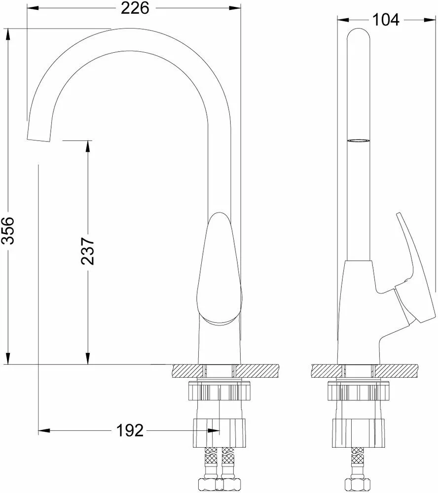 картинка Смеситель для кухонной мойки Lemark Linara LM0405C 