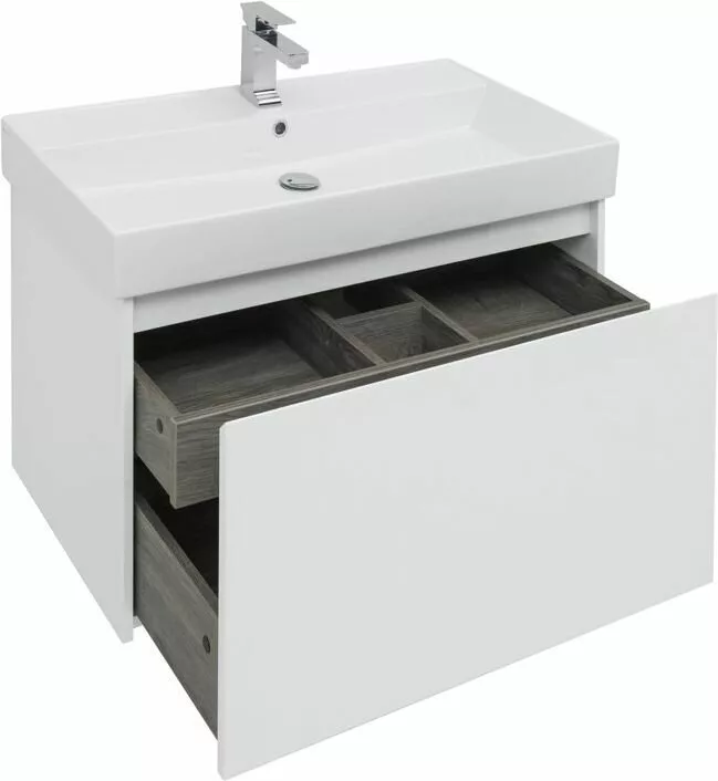 фото Тумба с раковиной Aquanet Nova Lite 90 белый (1 ящик) арт. 00245247 