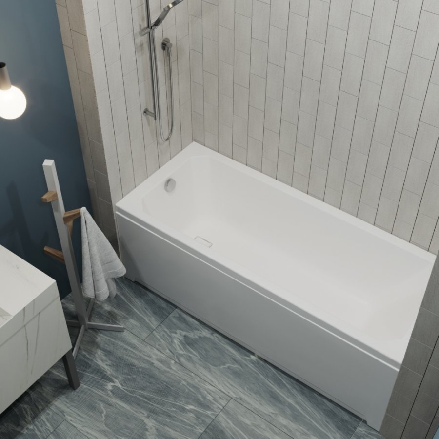 картинка Акриловая ванна Triton Прага 170х70 с ножками и слив-переливом 