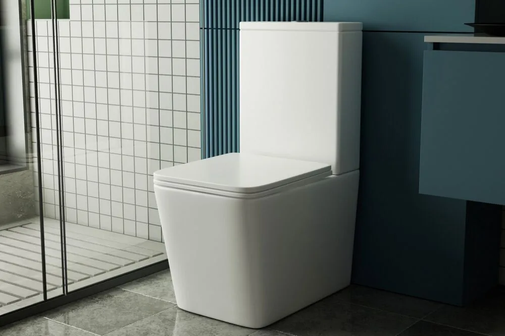 картинка Унитаз ABBER Rechteck AC1210T компакт белый безободковый смыв торнадо 