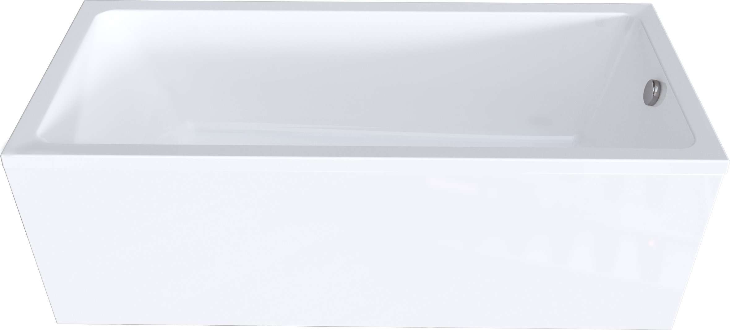 картинка Ванна Marka One BIANCA 160x75 с каркасом и слив-переливом 