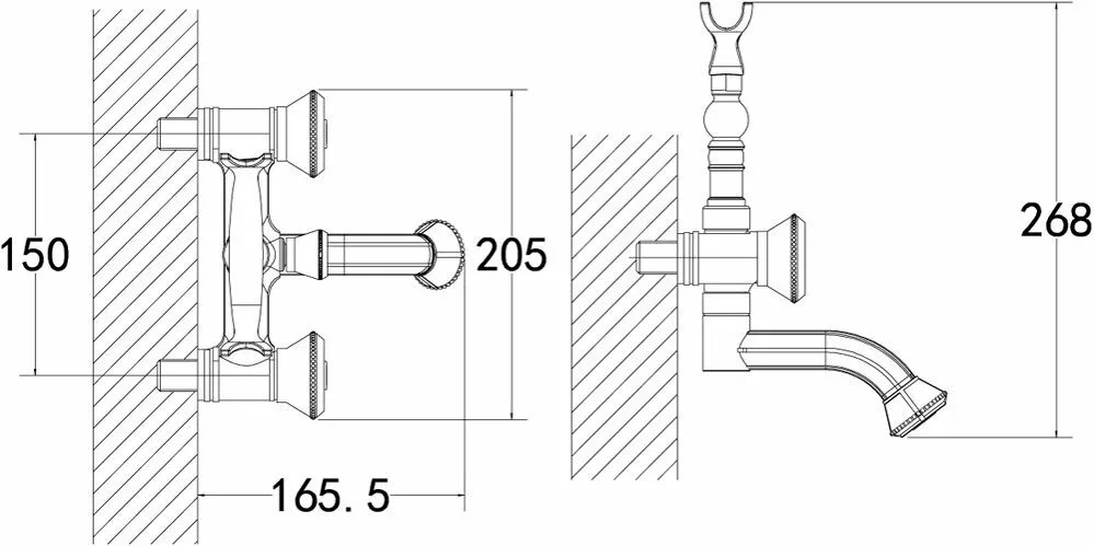 картинка Смеситель для ванны Lemark Jasmine LM6614ORB 