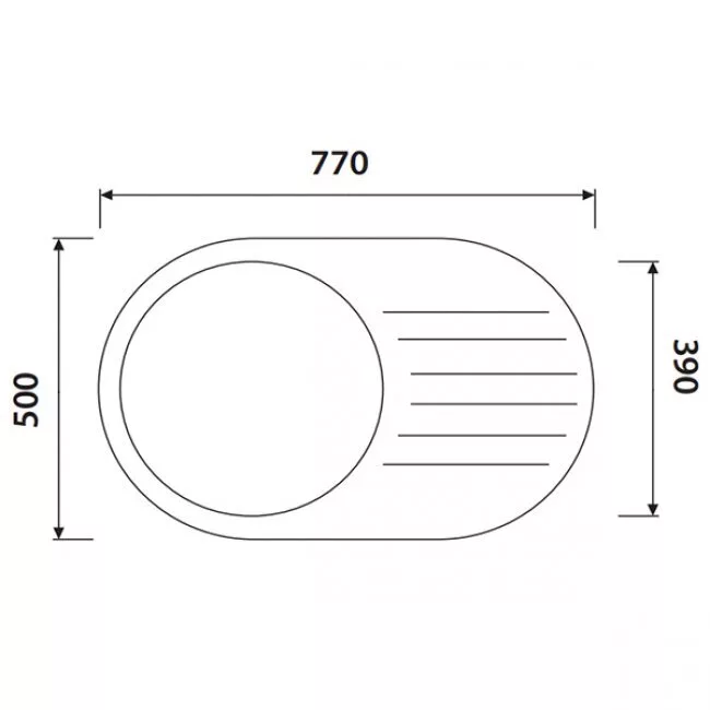 картинка Кухонная мойка KAISER KGM-7750 гранит KGM-7750-J 