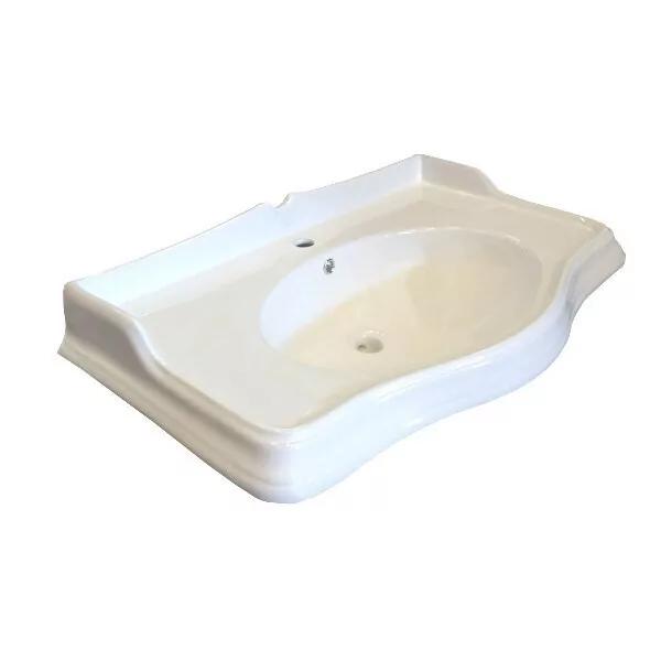 фото Тумба с раковиной Comforty Версаль 3130383 90 см, с раковиной Comforty JS90, напольная, слоновая кость 