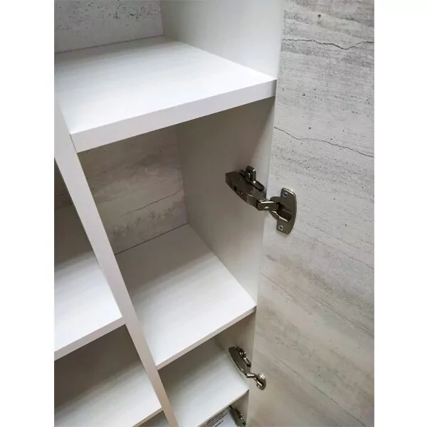 фото Шкаф-пенал Comforty Прага 45 дуб белый 