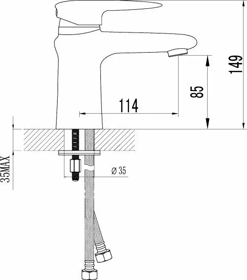 картинка Смеситель для раковины Lemark Status LM4406C 