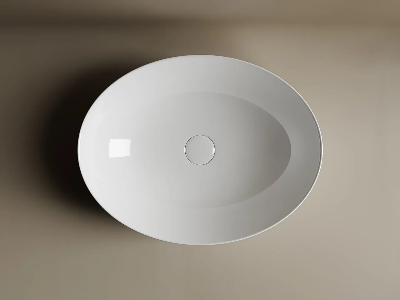 картинка Накладная раковина Ceramicanova Element CN6017 цвет белый 52х39.5 см 
