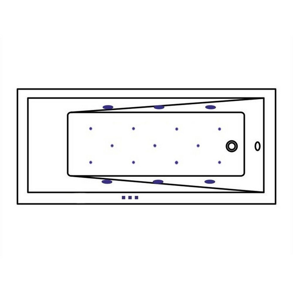 картинка Ванна WHITECROSS Wave Slim 170x70 RELAX бронза 
