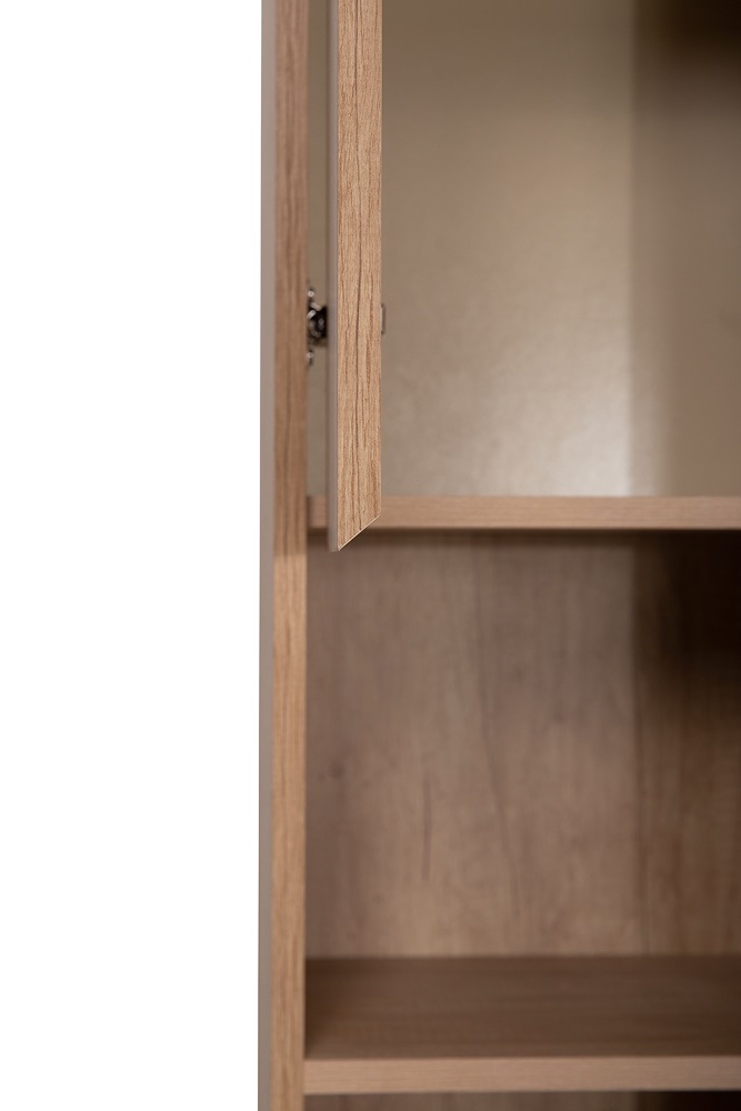 фото Шкаф-пенал подвесной BelBagno KRAFT-1600-1A-SC-RNN-L Rovere Nebrasca Nature 