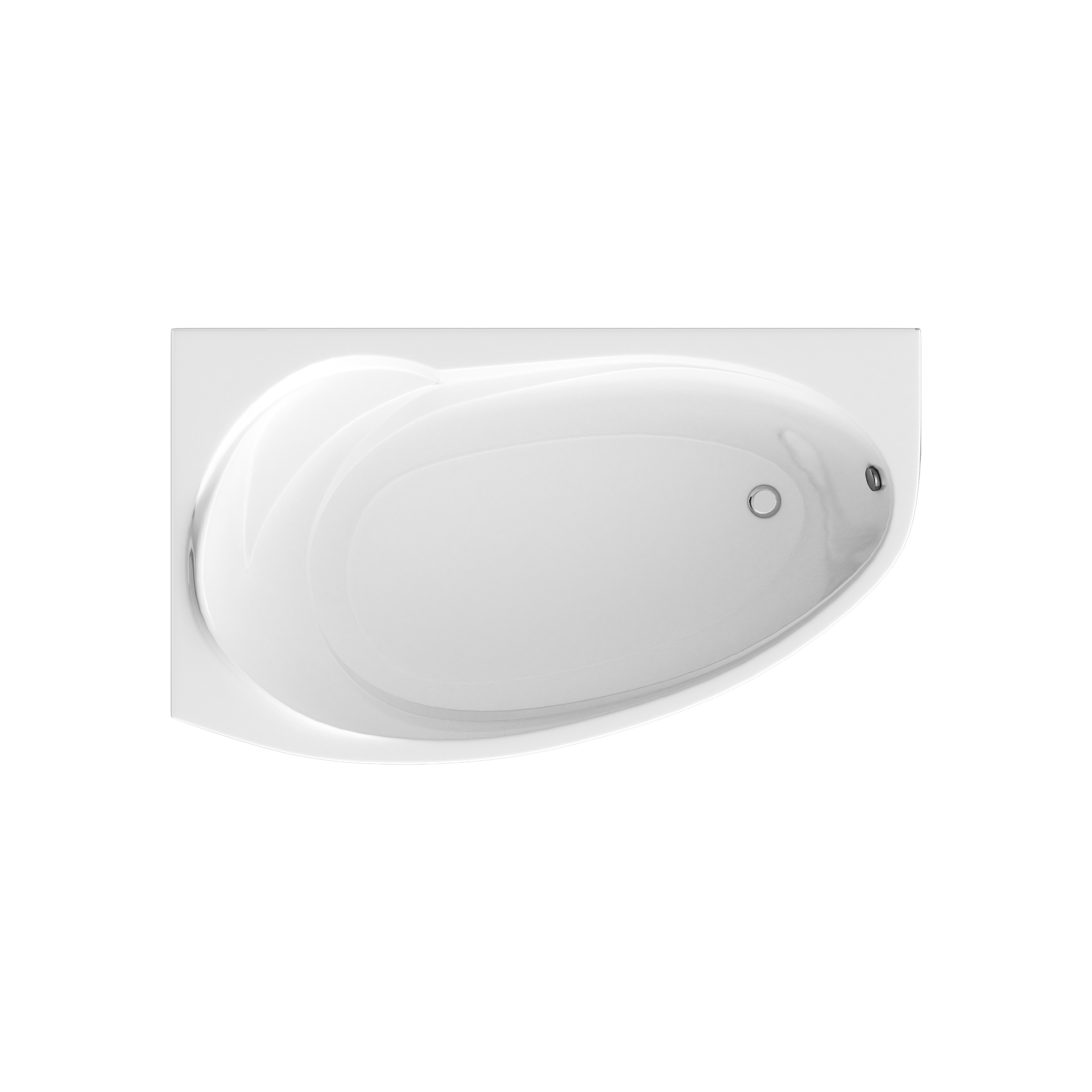 картинка Ванна Marka One JULIANNA 160x95 L с каркасом и слив-переливом 