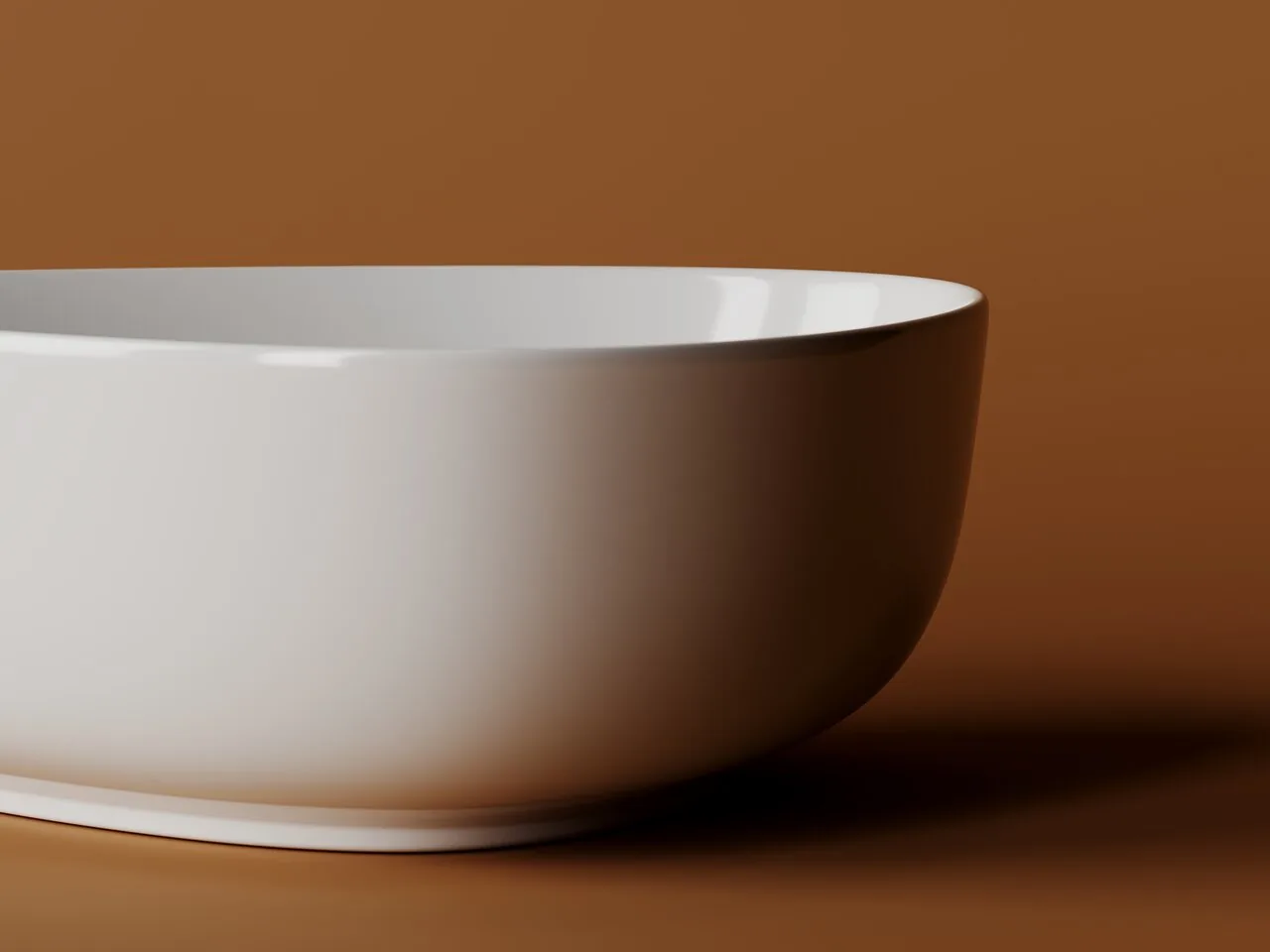 картинка Накладная раковина Ceramicanova Element CN5026 цвет белый 45.5х32 см 