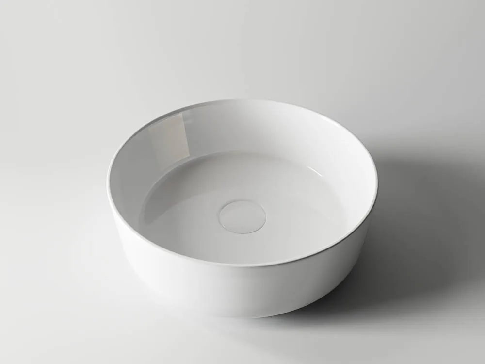 картинка Накладная раковина Ceramicanova Element CN5001 цвет белый 36х36 см 