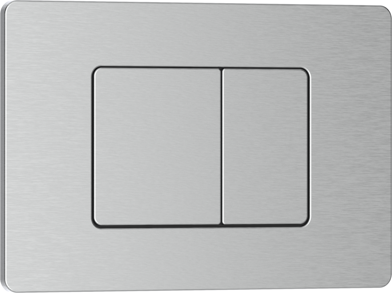 картинка Клавиша смыва 246 х 165 мм Iberica Blanca INOX-C хром матовый нержавеющая сталь 