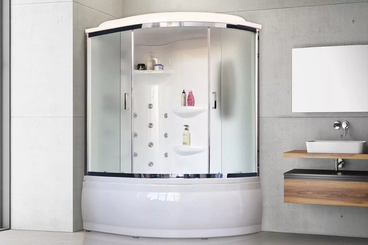 картинка Душевая кабина Royal Bath 170ALP-C-CH (матовое) левая 170x100x225 