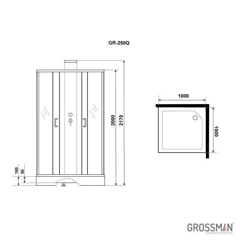 картинка Душевая кабина Grossman GR250Q 