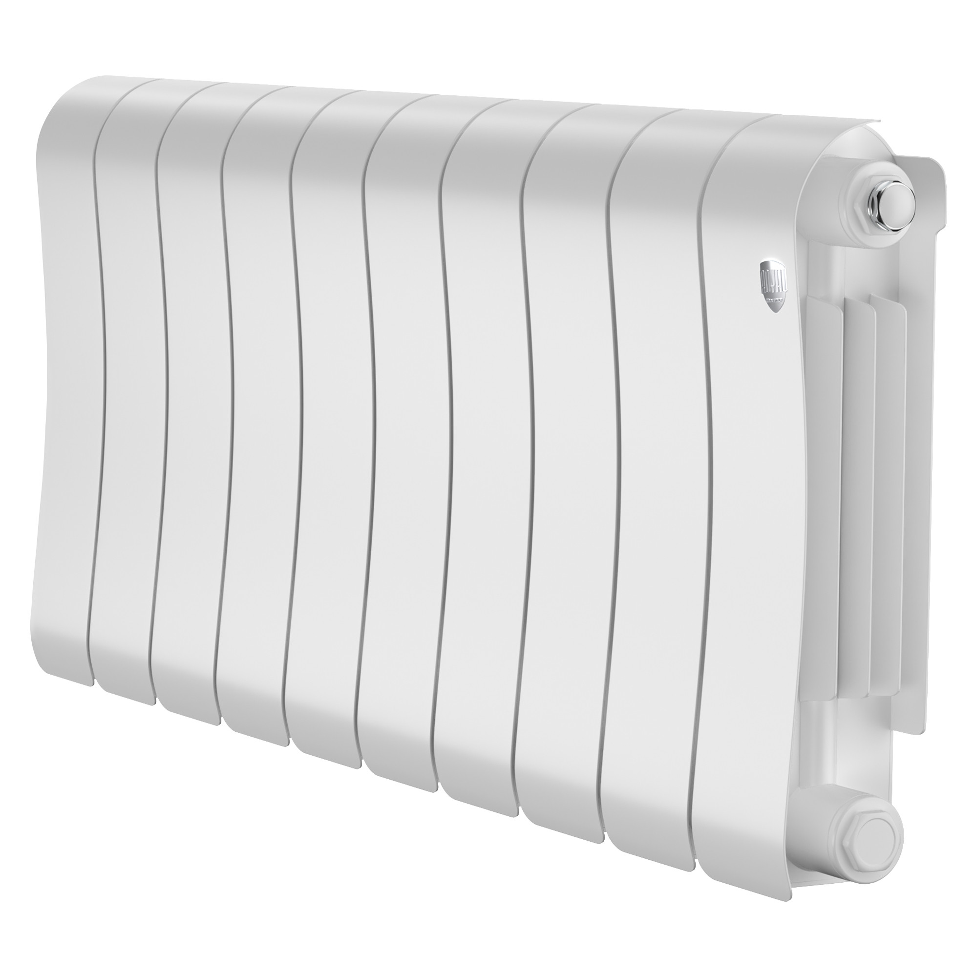 картинка Радиатор биметаллический Royal Thermo Infinity 300 Bianco Traffico 10 секций 