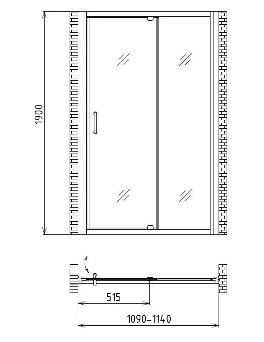 картинка Душевая дверь Gemy Sunny Bay S28191CM 