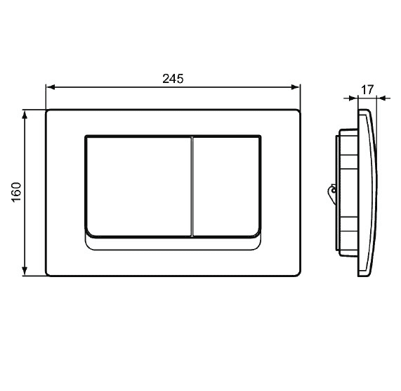 картинка Кнопка смыва Ideal Standard Solea M1 R0108AA 